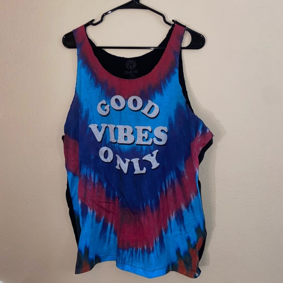 Pacsun graphic tee sleeveless shirt y2k Tie dye tank top retro beachy streetwear - Picture 4 of 9